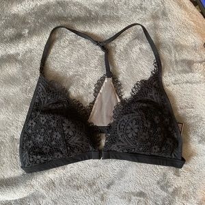 Black and a blue Victoria secret bralette